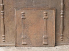 Antique French 'Pillars of Freedom' Fireback / Backsplash, 18th - 19th C.