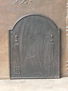 Antique French 'Pillars of Freedom' Fireback / Backsplash, 18th - 19th C.