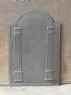 Antique French 'Pillars of Freedom' Fireback / Backsplash, 18th - 19th C.