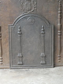 Antique French 'Pillars of Freedom' Fireback / Backsplash, 18th - 19th C.
