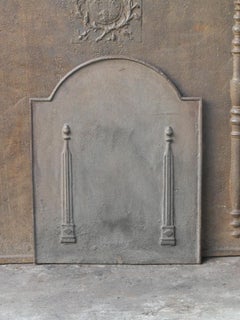 Antique French 'Pillars of Freedom' Fireback / Backsplash, 18th - 19th C.