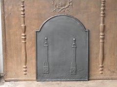 Antique French 'Pillars of Freedom' Fireback / Backsplash, 18th - 19th C.