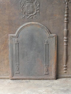 Antique French 'Pillars of Freedom' Fireback / Backsplash, 18th - 19th C.