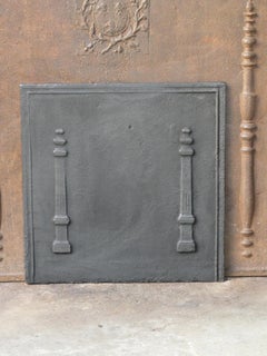 Antique French 'Pillars of Freedom' Fireback / Backsplash, 18th - 19th C.