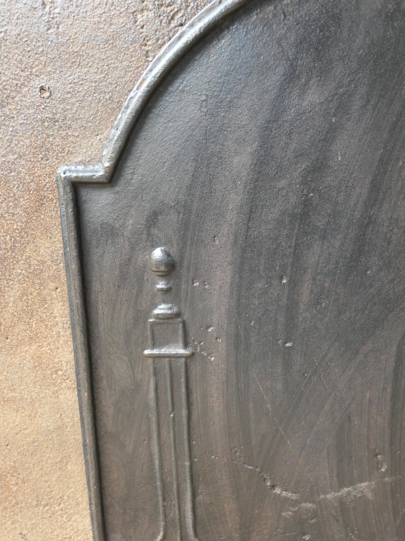 Antique French 'Pilares de la Libertad' Chimenea / Repisa, S. XVIII - XIX Hierro en venta