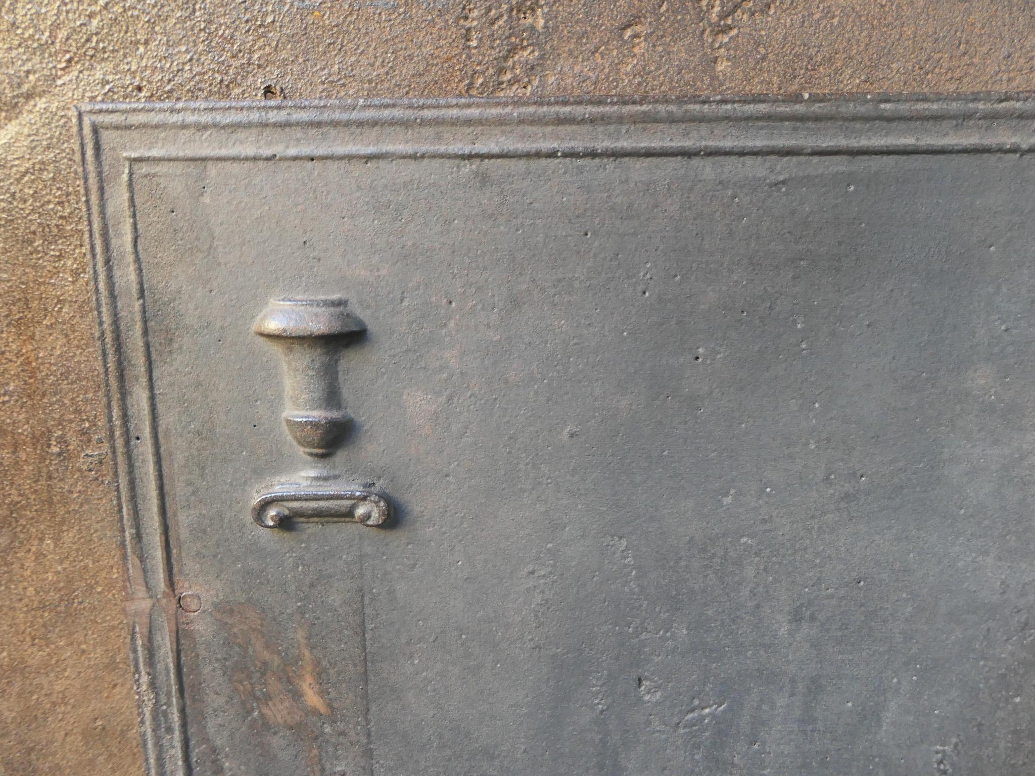 Antique French 'Pilares de la Libertad' Chimenea / Repisa, S. XVIII - XIX Hierro en venta