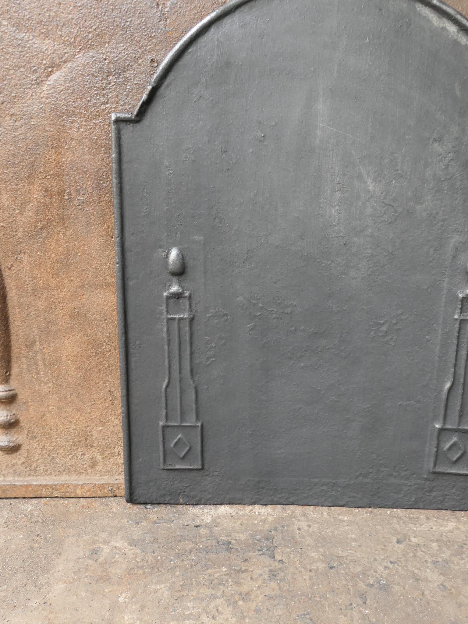 Antique French 'Pillars of Freedom' Fireback / Backsplash, 18th - 19th C. For Sale 2