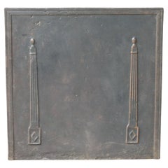 Antique French 'Pillars of Freedom', parafuoco, 18° - 19° secolo.