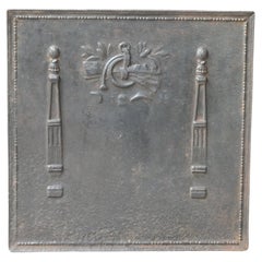 Antique French 'Pillars of Freedom', parafuoco, 18° - 19° secolo.