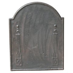Plaque de cheminée française ancienne Pillars of Freedom, 18e - 19e siècle