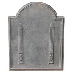 Plaque de cheminée française ancienne Pillars of Freedom, 18e - 19e siècle