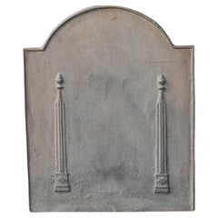 Plaque de cheminée française ancienne Pillars of Freedom, 18e - 19e siècle