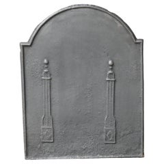 Plaque de cheminée française ancienne Pillars of Freedom, 18e - 19e siècle