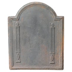 Plaque de cheminée française ancienne Pillars of Freedom, 18e - 19e siècle
