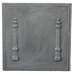 Antique French 'Pillars of Freedom', parafuoco, 18° - 19° secolo.