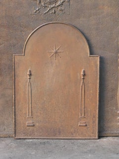 Antique French 'Pillars of Freedom' Fireback / Backsplash, 18th - 19th C.