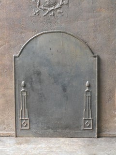 Antique French 'Pillars of Freedom' Fireback / Backsplash, 19th C.