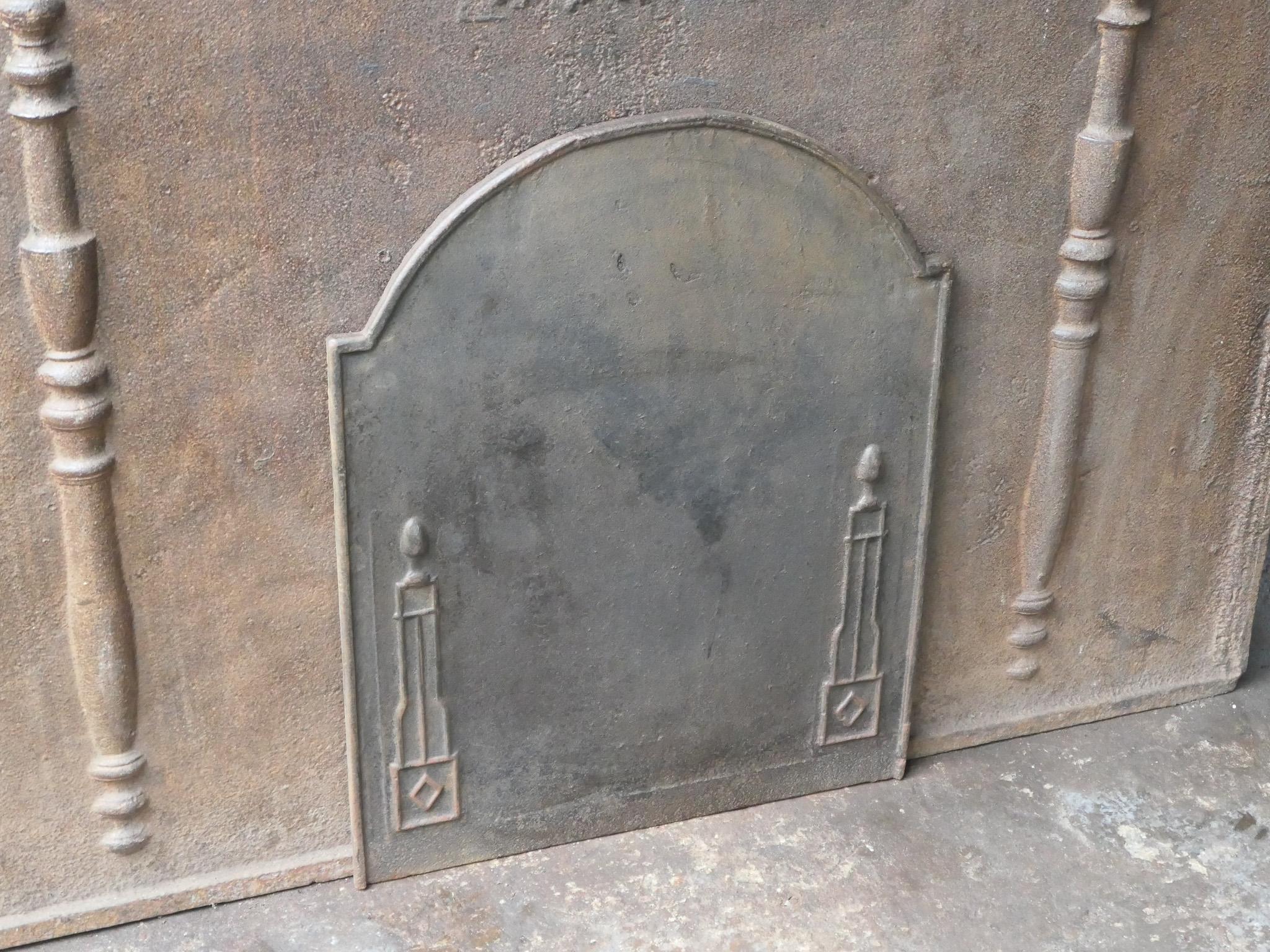 Antique French 'Pilares de la Libertad' Chimenea / Revestimiento, S. XIX Hierro en venta