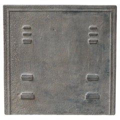 Plaque de cheminée / dosseret "Piliers de la Liberté" français ancien, C.I.C.