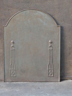Antique French 'Pillars of Freedom' Fireback / Backsplash, Early 19th C.