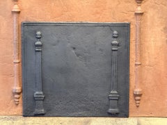 Antique French 'Pillars of Freedom' Fireback / Backsplash, Early 19th C.