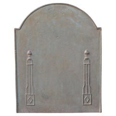 Plaque de cheminée française ancienne Pillars of Freedom, début du 19e siècle