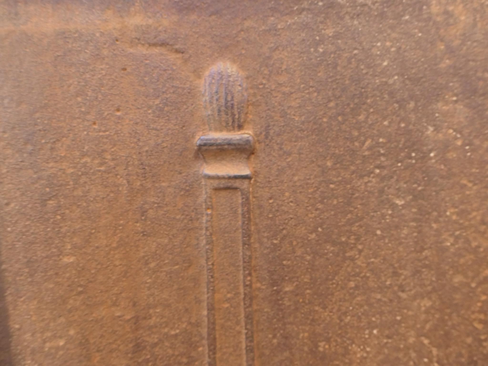Ferro Antique French 'Pillars of Freedom', parafuoco neoclassico in vendita