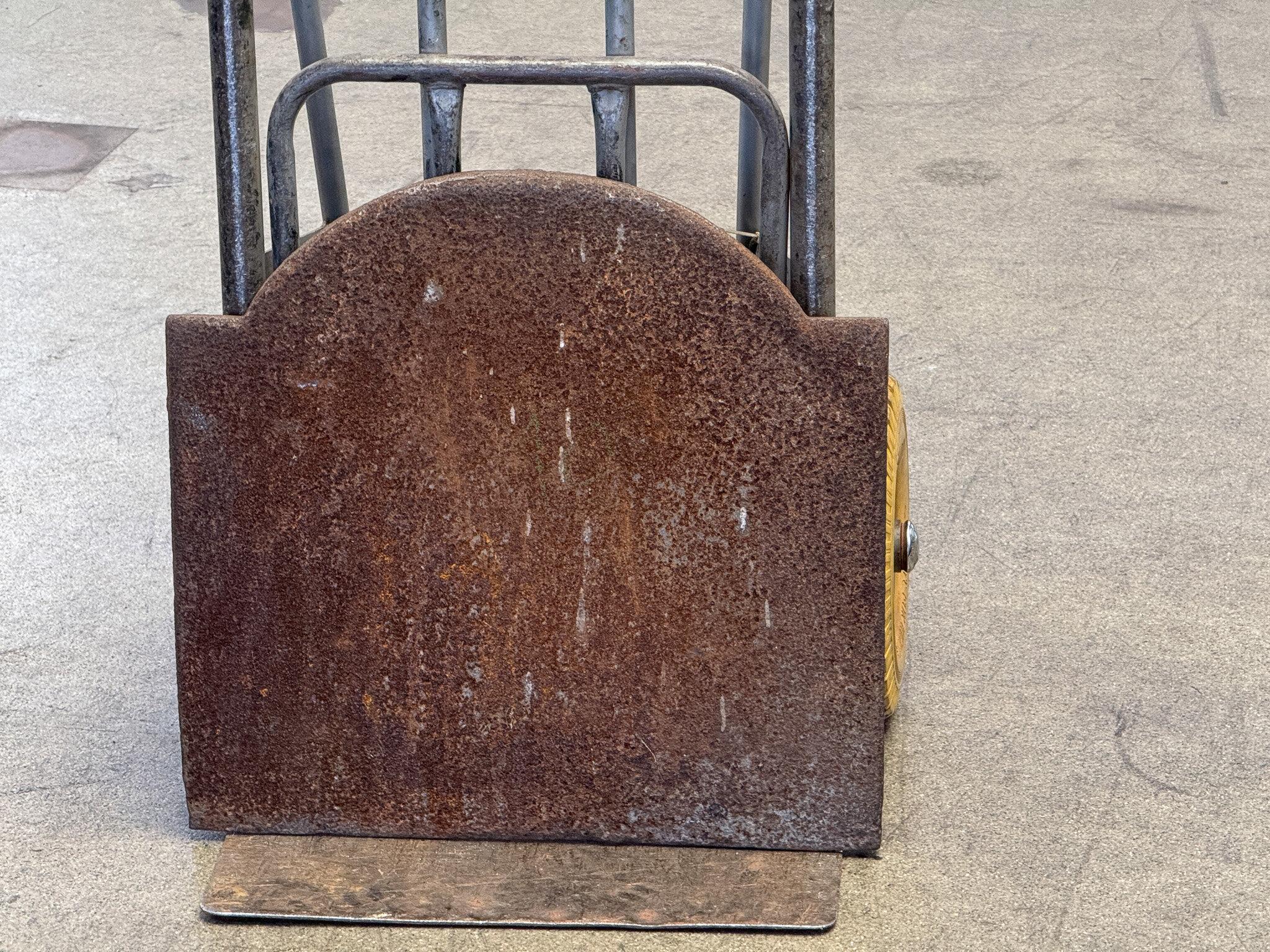 Antique French 'Pillars with Saint Andrew's Cross' Fireback / Backsplash For Sale 5