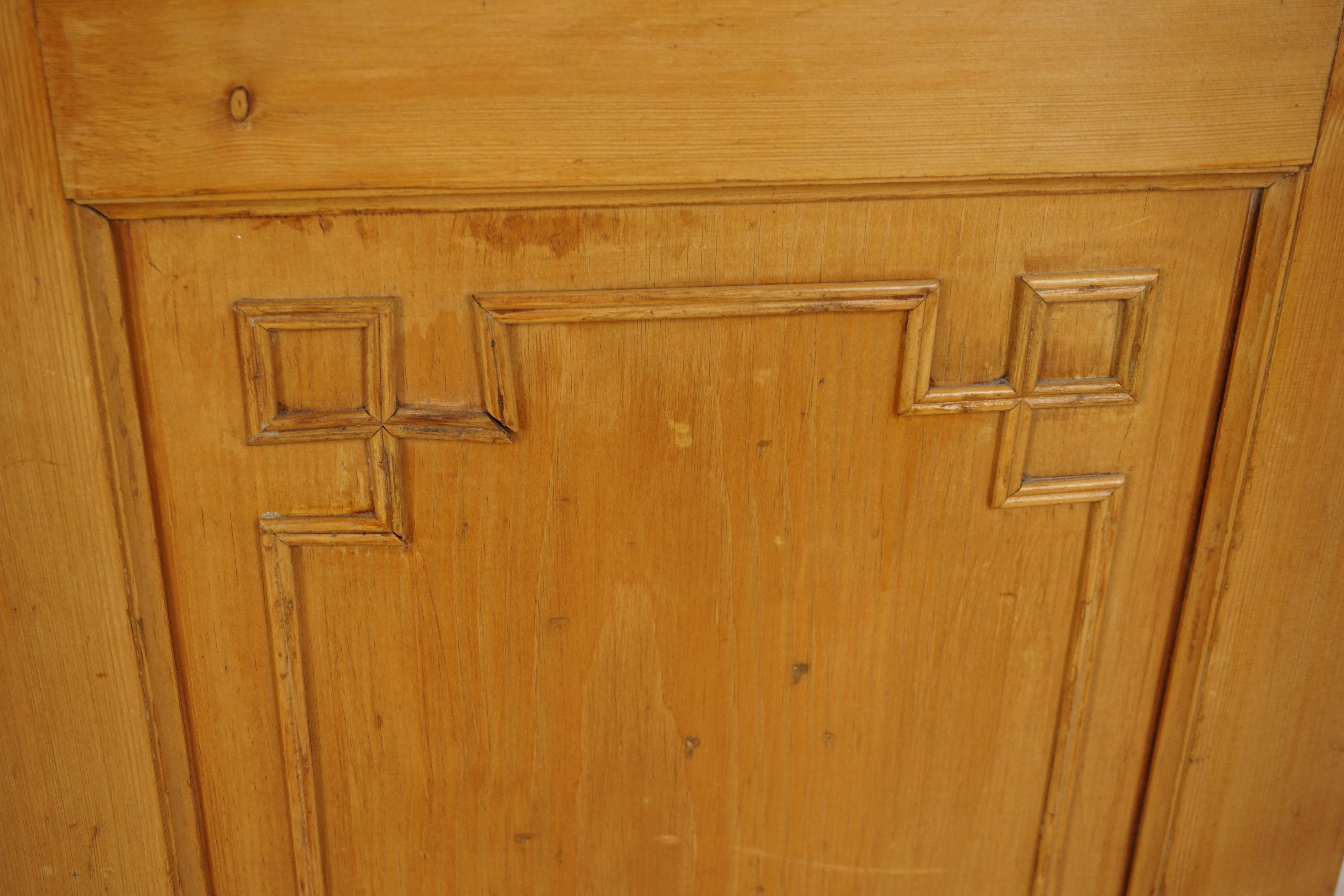 Antique French Pine Armoire, Wardrobe Closet, France 1880, B2879A In Good Condition In Vancouver, BC