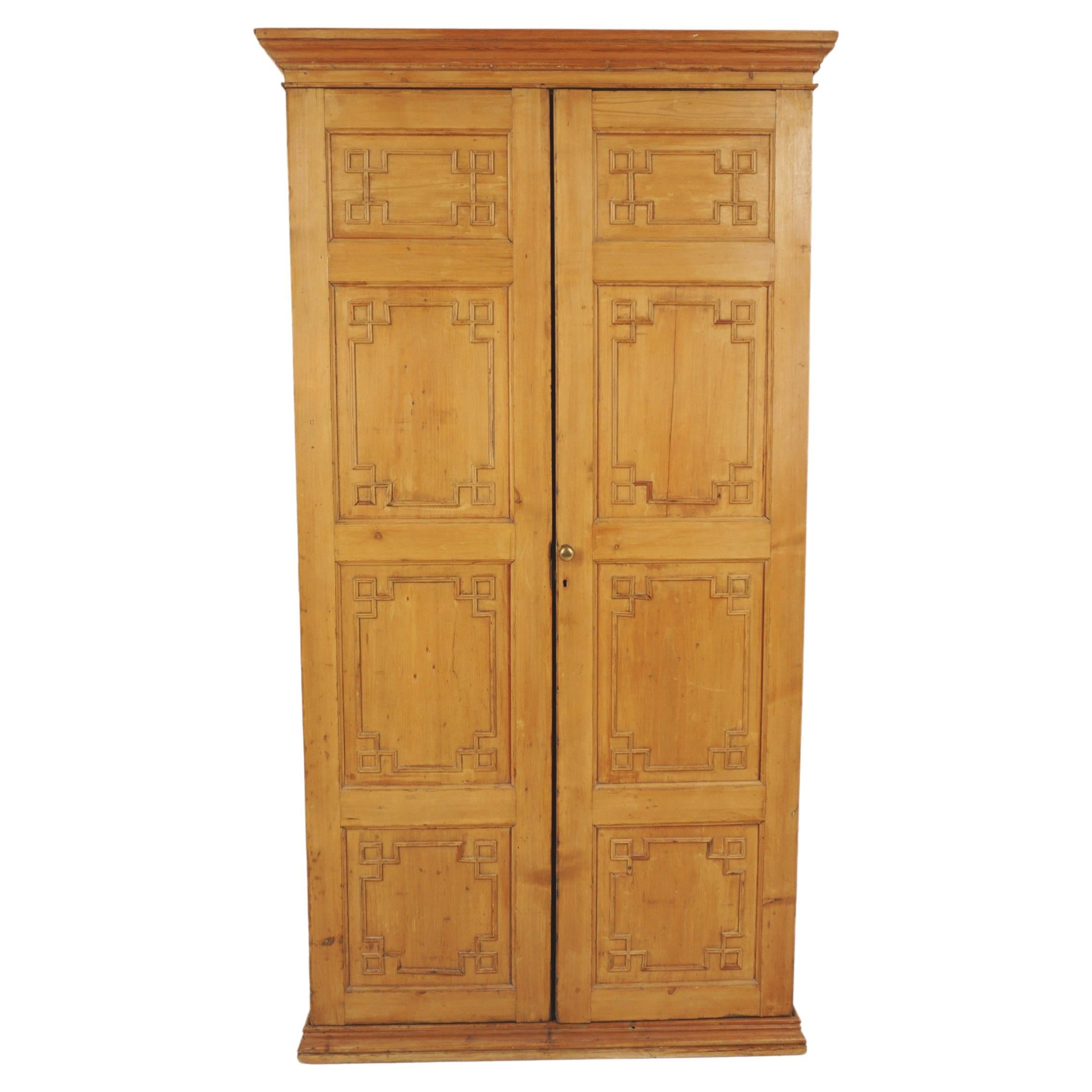 Antique French Pine Armoire, Wardrobe Closet, France 1880, B2879A
