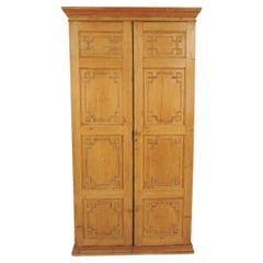 Antique French Pine Armoire, Wardrobe Closet, France 1880, B2879A