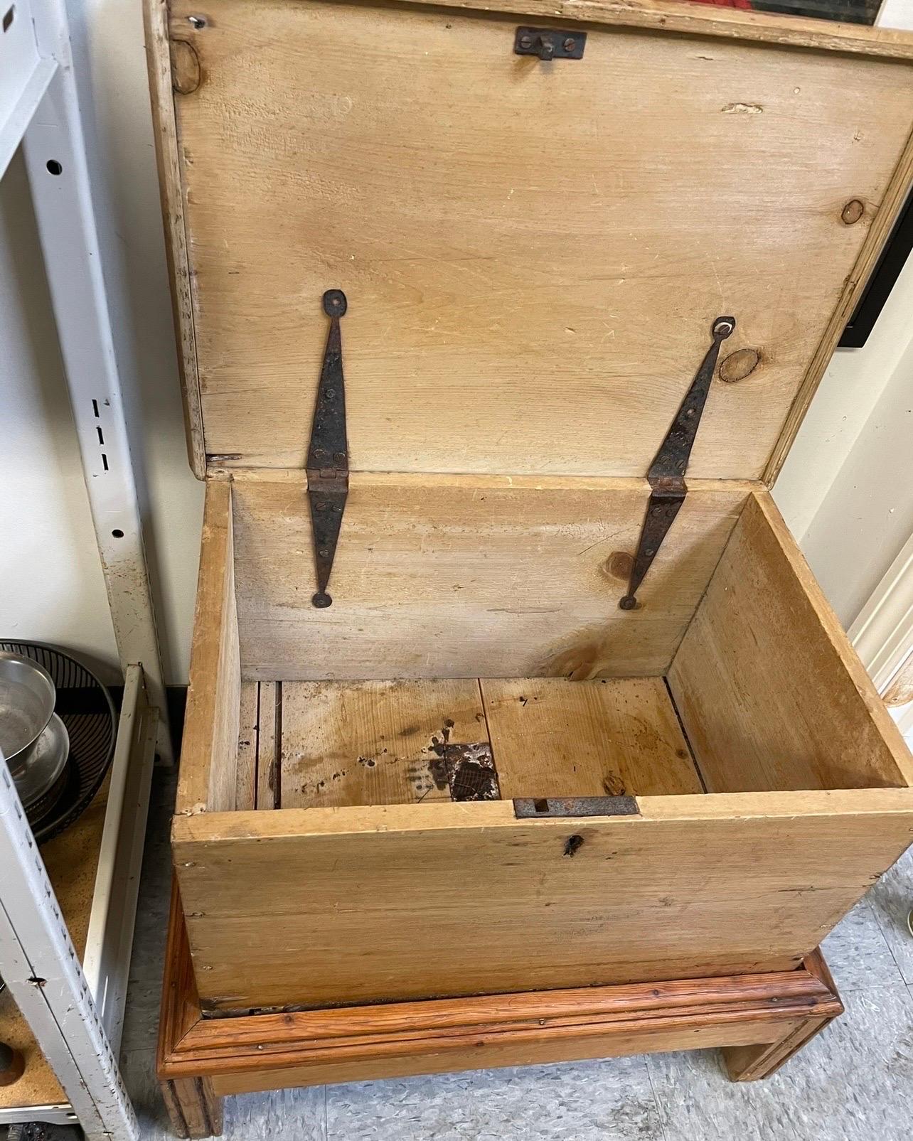 French Provincial Antique French Pine Chest/Side Table