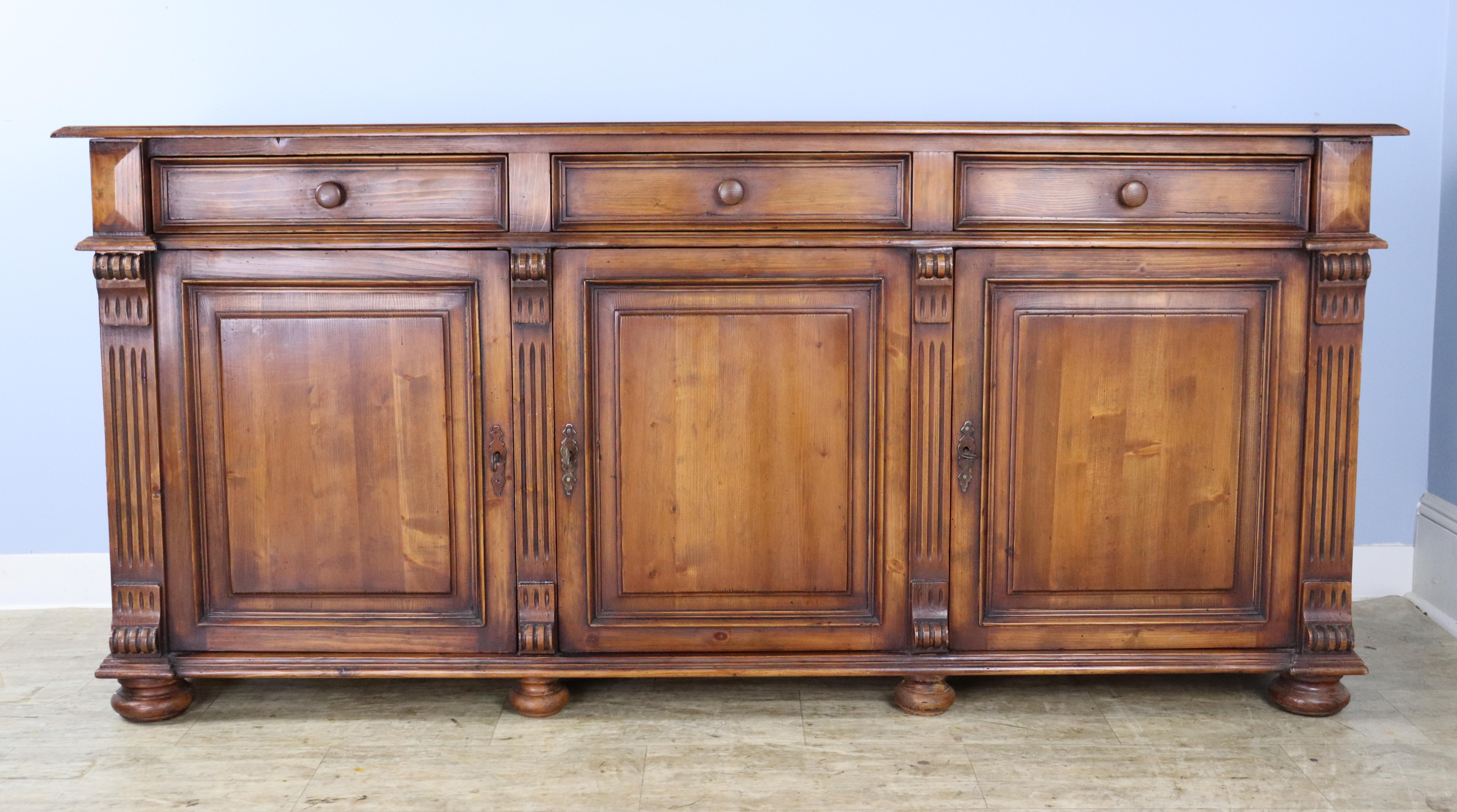 Antique French Pine Enfilade In Good Condition For Sale In Port Chester, NY