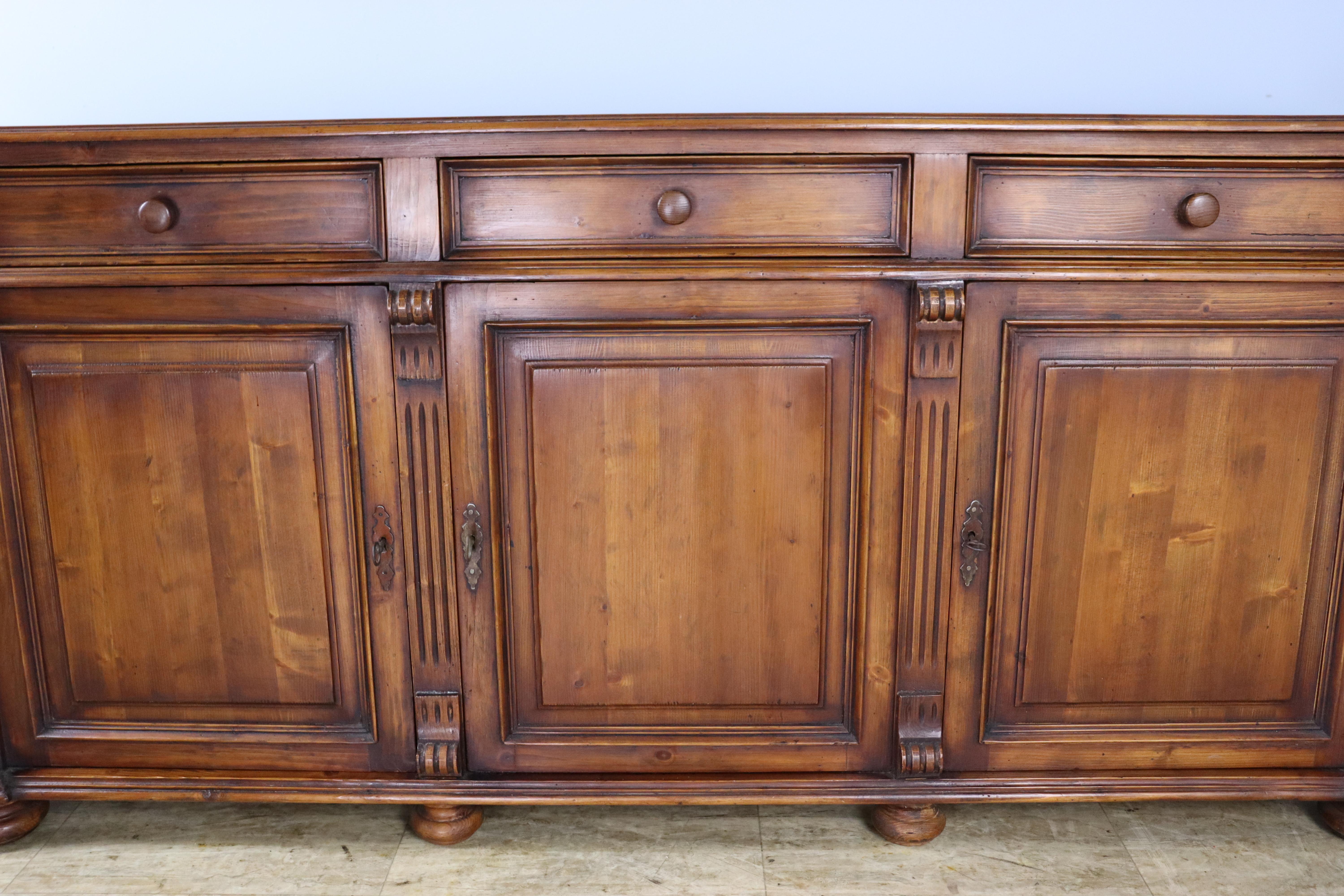 20th Century Antique French Pine Enfilade For Sale