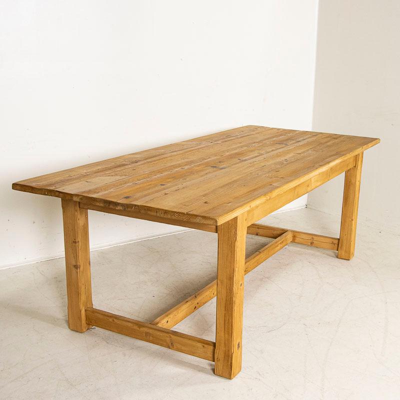 Wood Antique French Pine Farm Table Dining Table