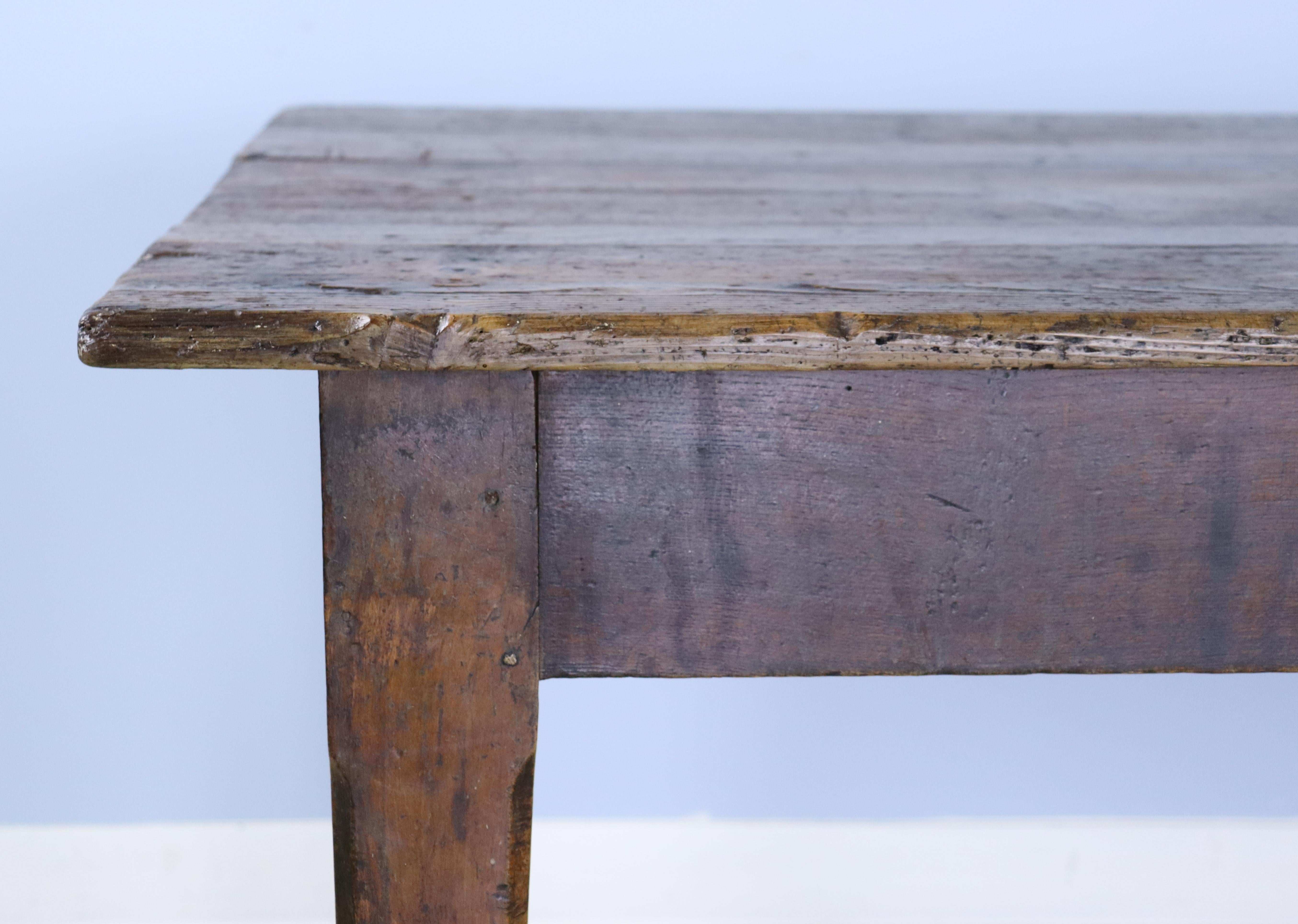 Antique French Pine Farm Table For Sale 8