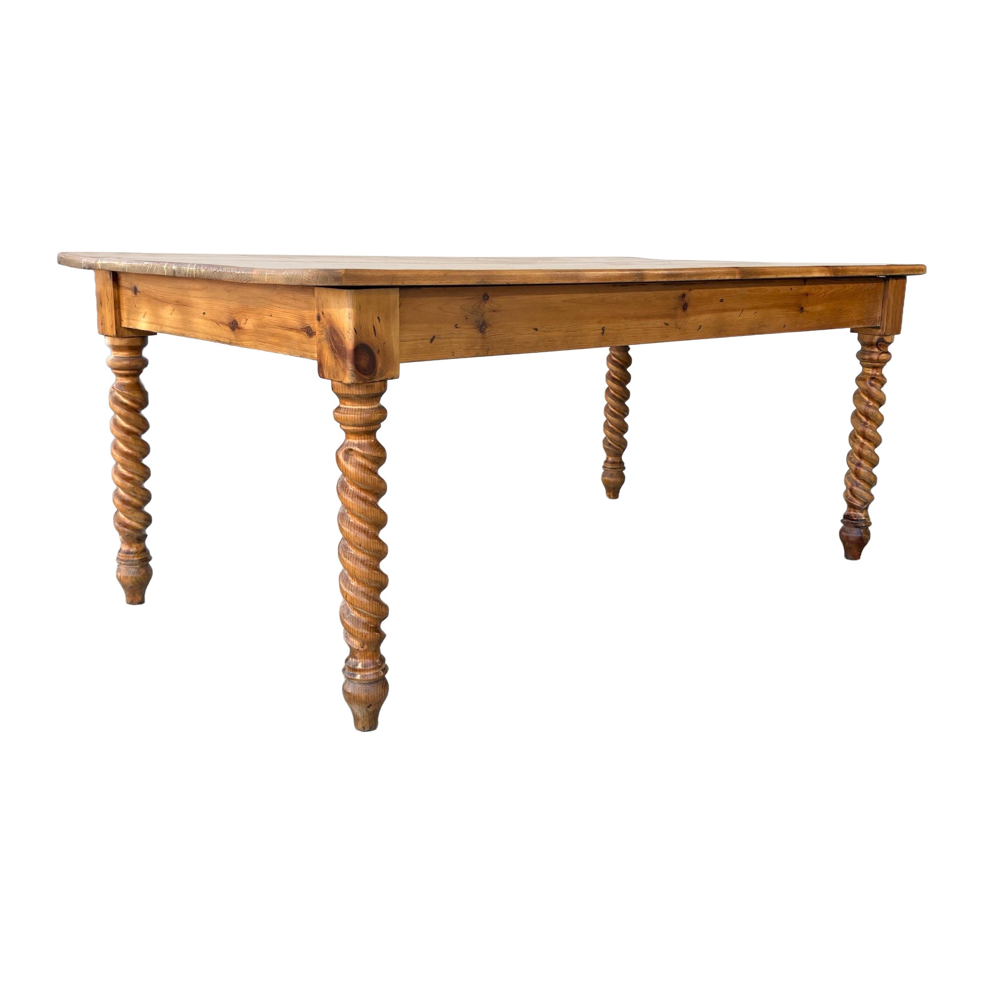 Antique French Pine Farmhouse Table