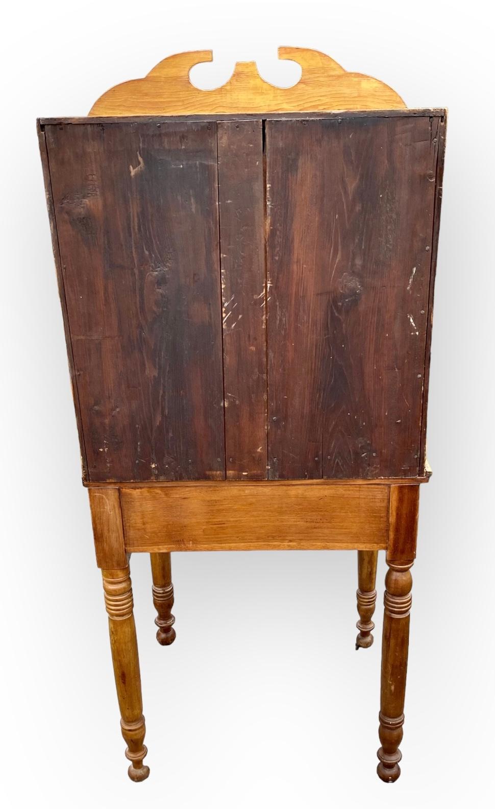 19th Century Antique French Pine Louis Philippe Drop Lid Farm Desk