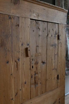 Antique French Pinewood Cabinet