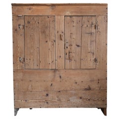 Antique French Pinewood Cabinet