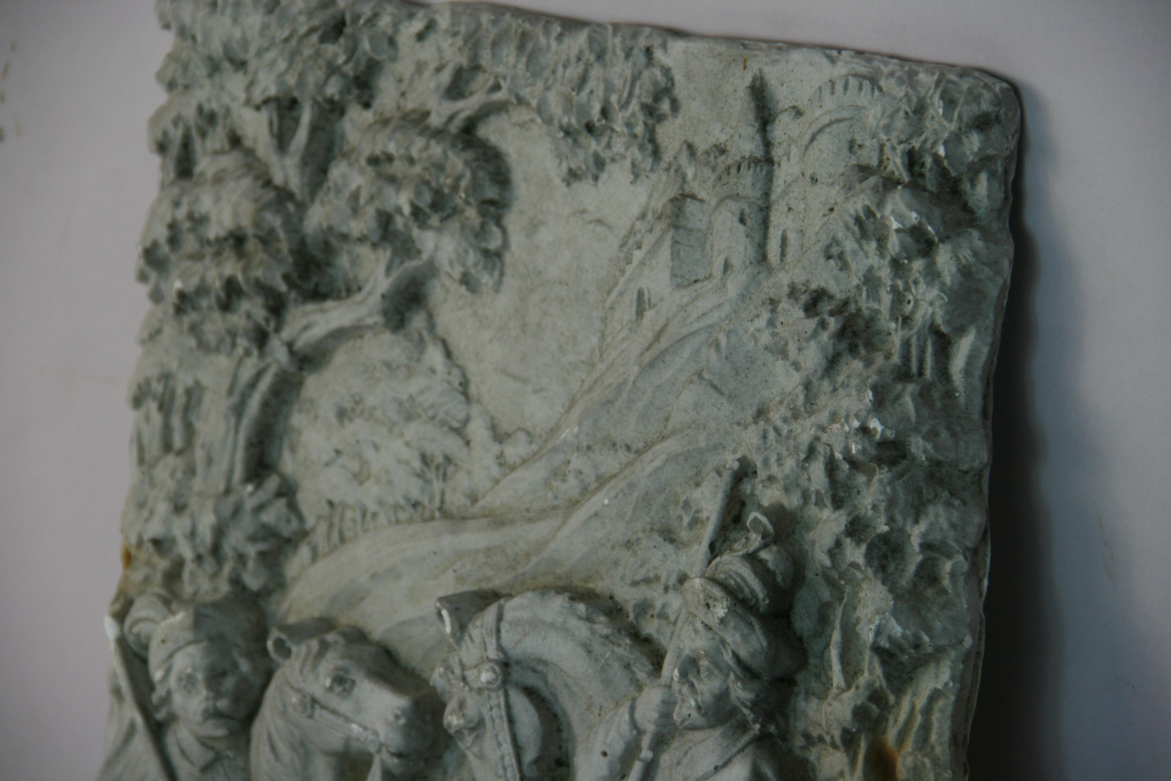 Antique French Plaster Wall Sculpture/Relief 