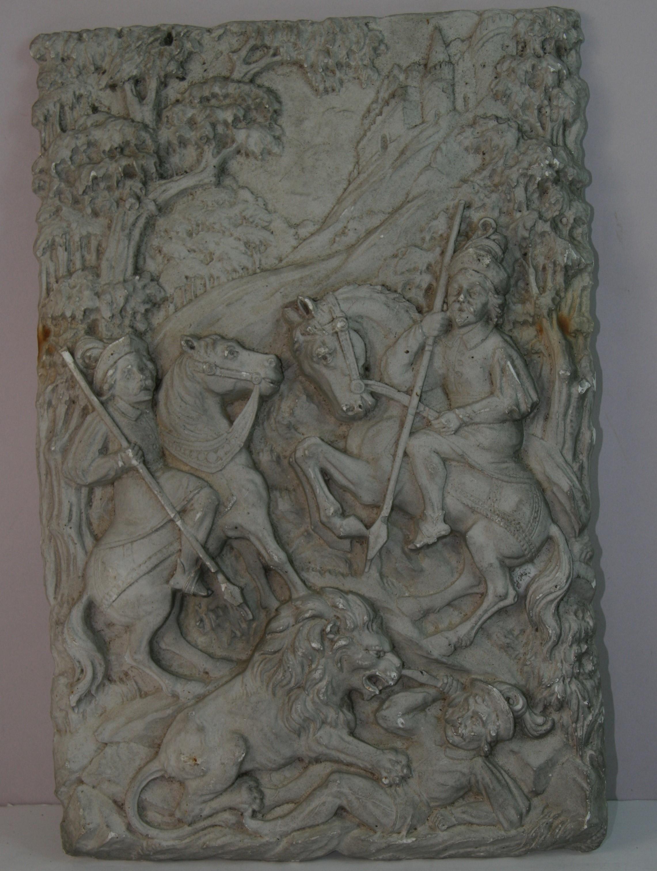 Antique French Plaster Wall Sculpture/Relief 