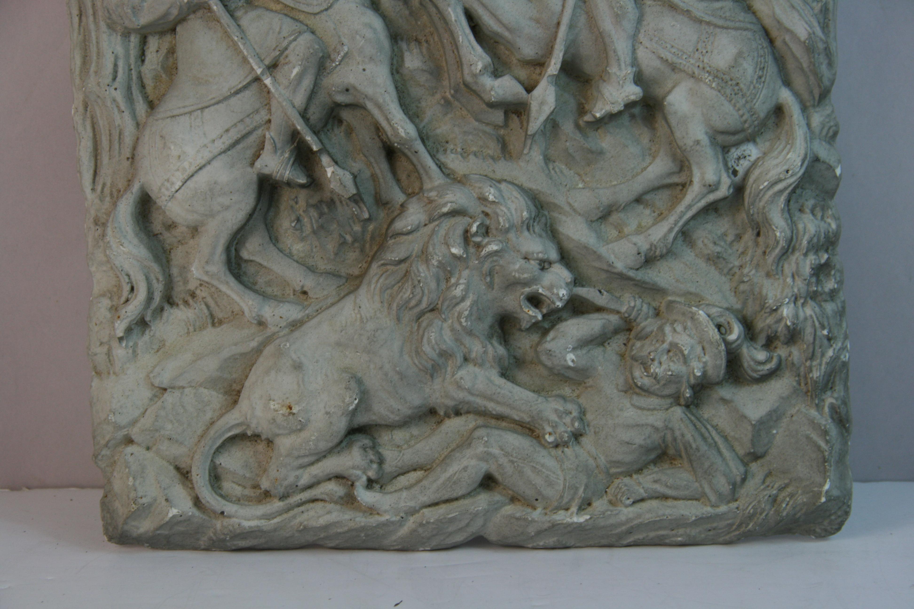 Antique French Plaster Wall Sculpture/Relief 