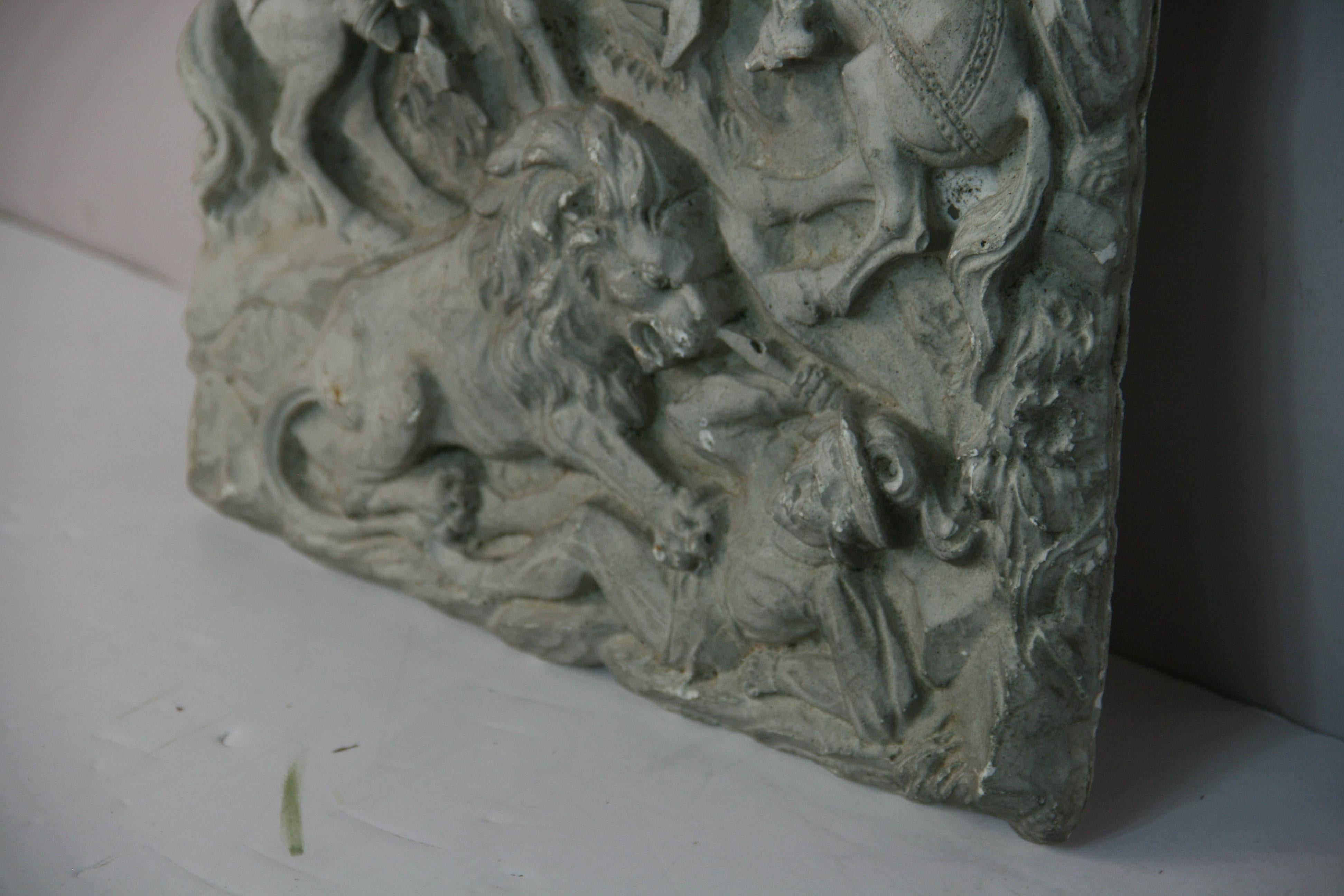 Antique French Plaster Wall Sculpture/Relief 