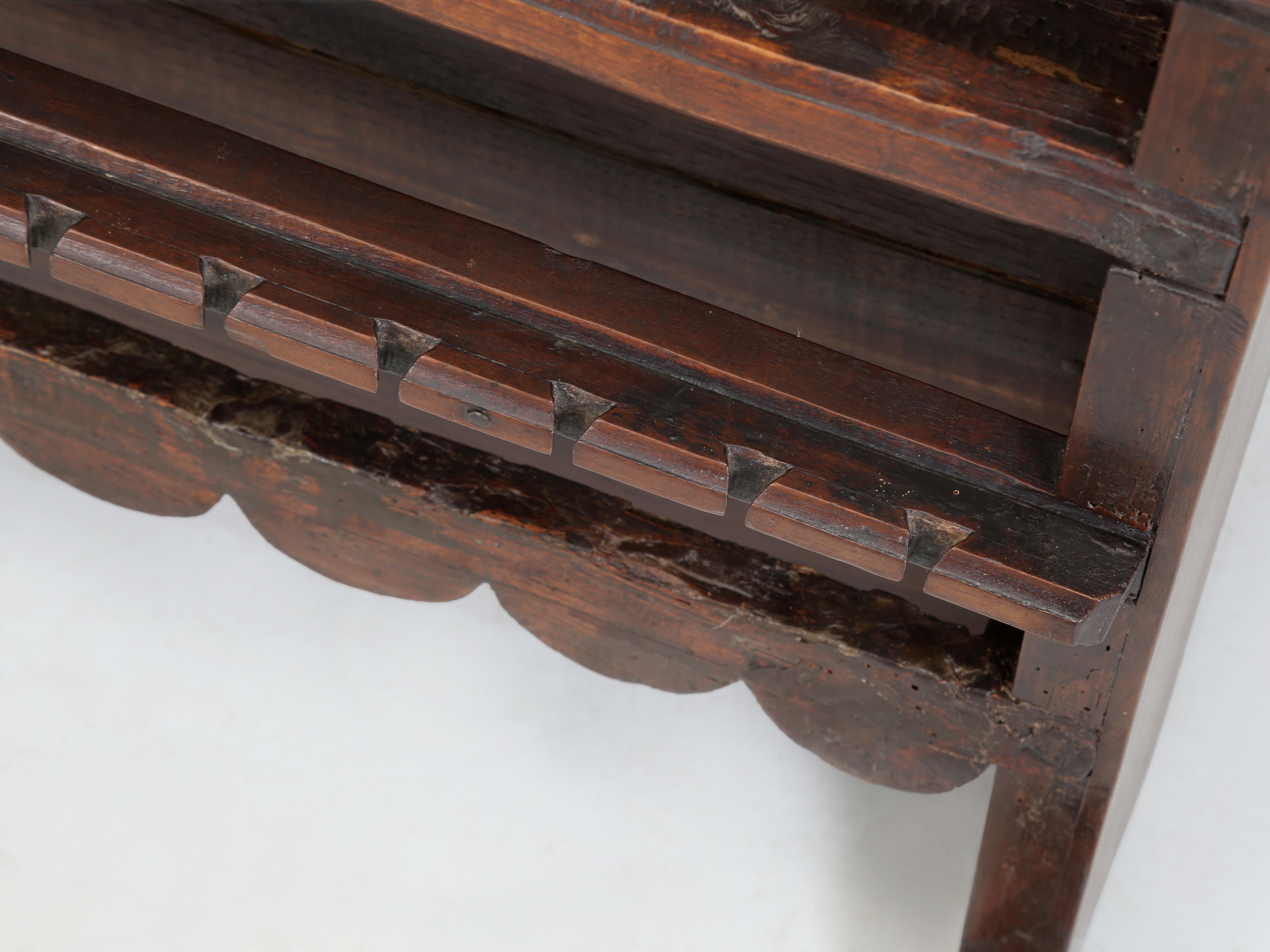 Antique French Plate Rack from 1700's Original Unrestored with Spoon Holder 3