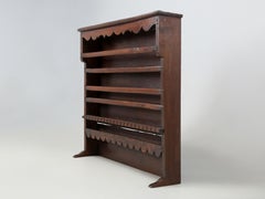 Antique French Plate Rack from 1700's Original Unrestored with Spoon Holder