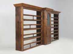 Antique French Plate Rack with Clock Called a Vaisselier in France c1700's