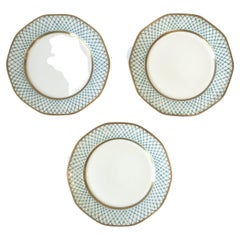 Antique French Plates for Bonwit Teller & Co. New York, Set of 3