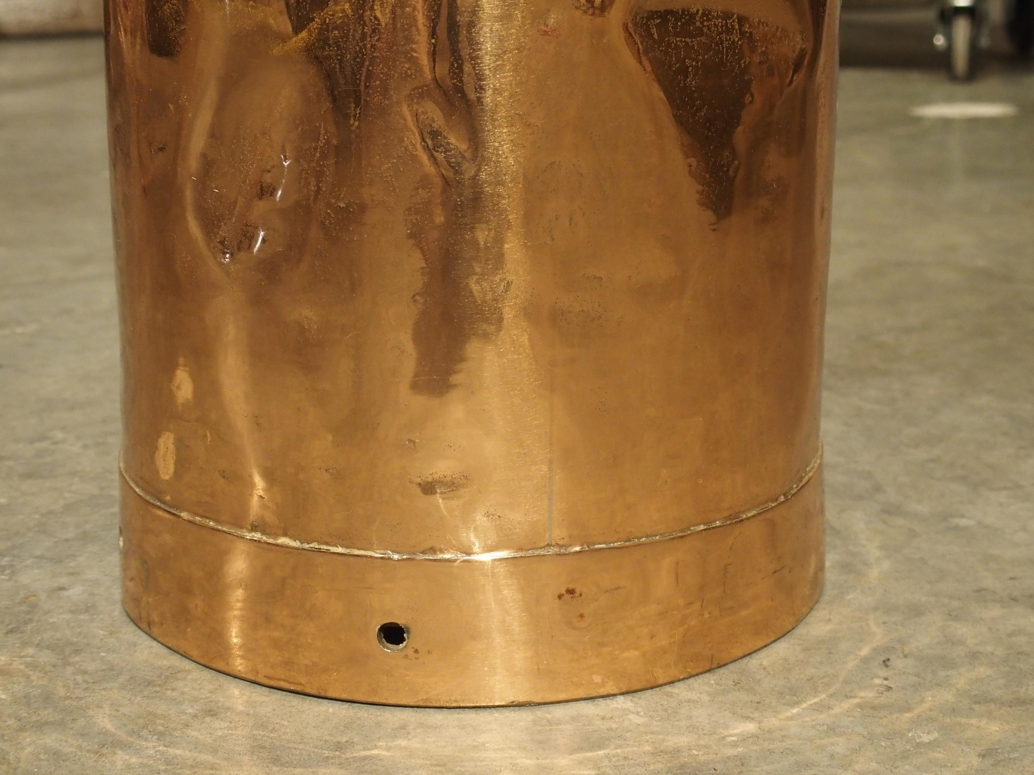 Antique French Polished Copper Milk Container, Late 19th Century 6