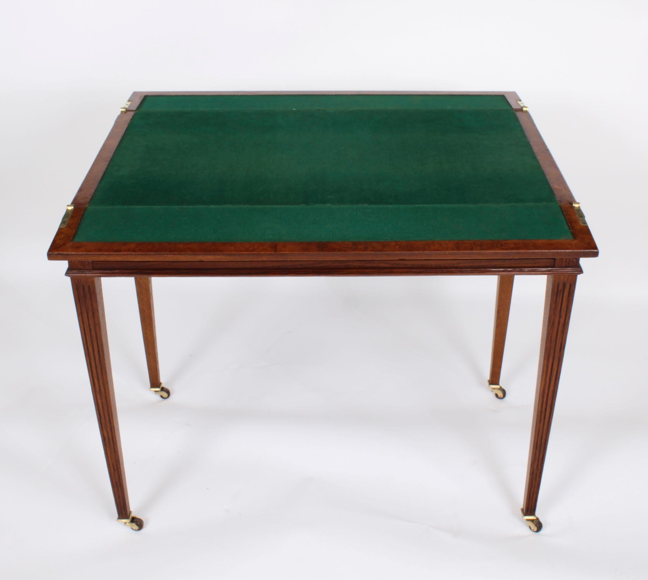 Antique French Pollard Oak Games Roulette Table 19th Century 4